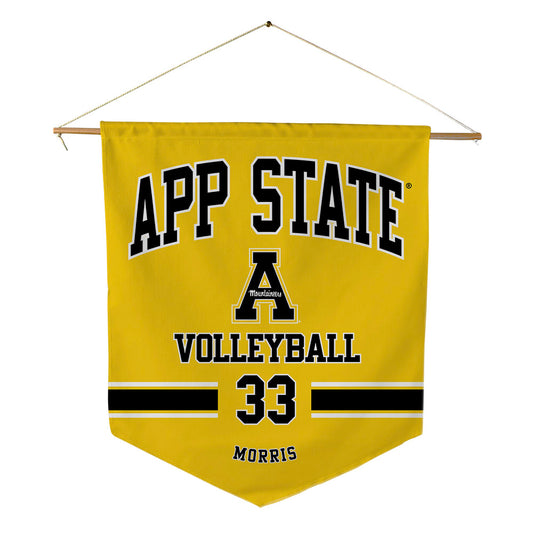 App State - NCAA Women's Volleyball : Ali Morris - Pennant - 18" x 21"-0