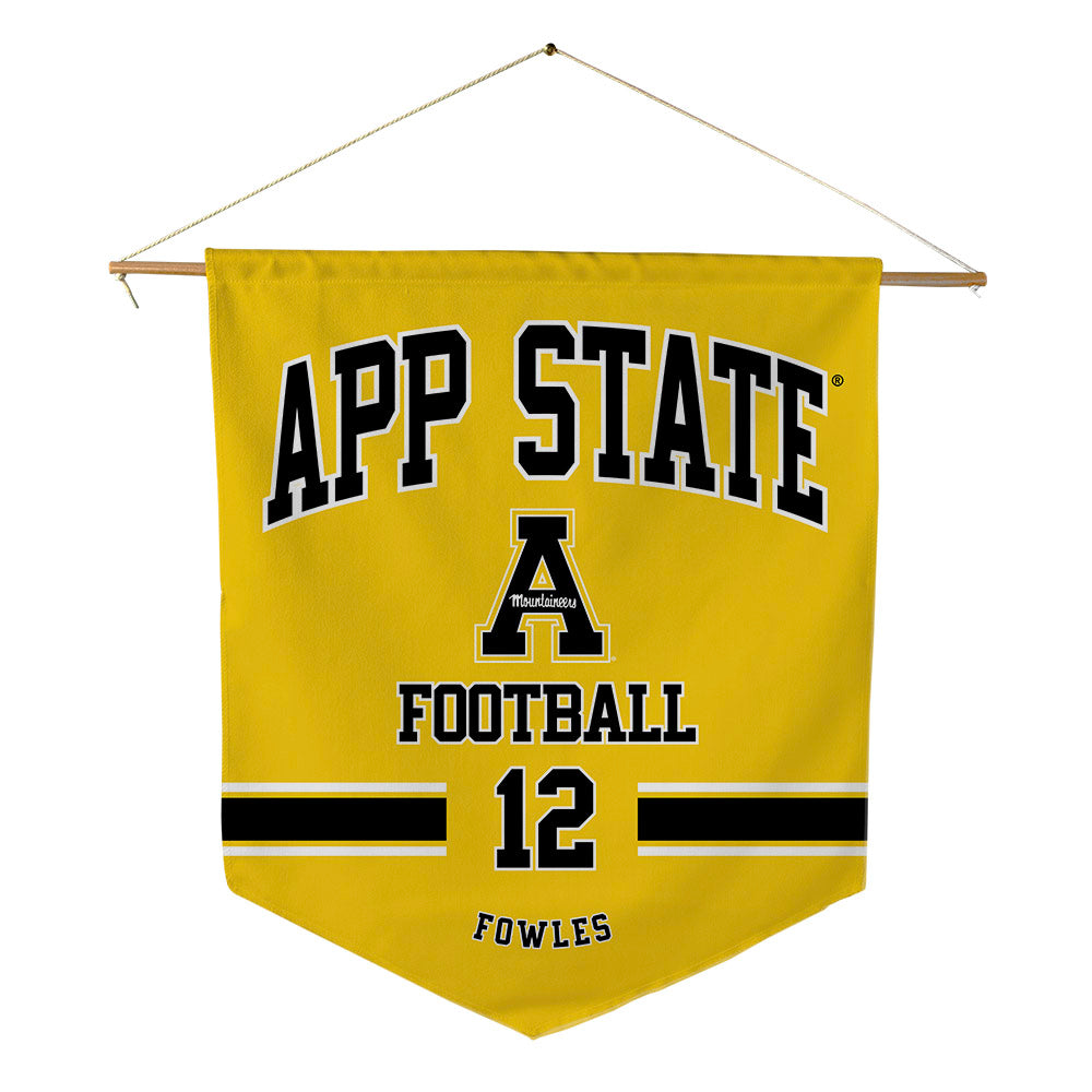 App State - NCAA Football : William Fowles - Pennant - 18" x 21"-0