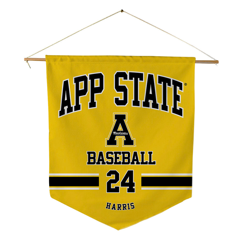 App State - NCAA Baseball : Everette Harris - Pennant - 18" x 21"-0