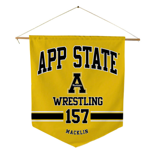 App State - NCAA Wrestling : Desmond Macklin - Pennant - 18" x 21"-0