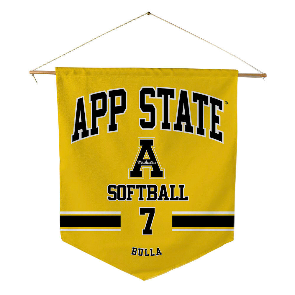 App State - NCAA Softball : Mollie Bulla - Pennant - 18" x 21"-0