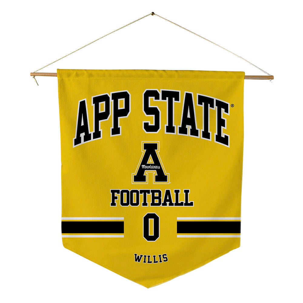 App State - NCAA Football : Jaelin Willis - Pennant - 18" x 21"-0