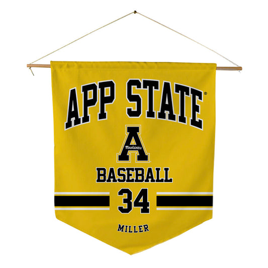 App State - NCAA Baseball : Kameron Miller - Pennant - 18" x 21"-0