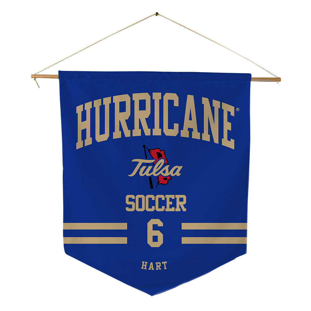 Tulsa - NCAA Women's Soccer : Kaleigh Hart - Pennant - 18" x 21"-0