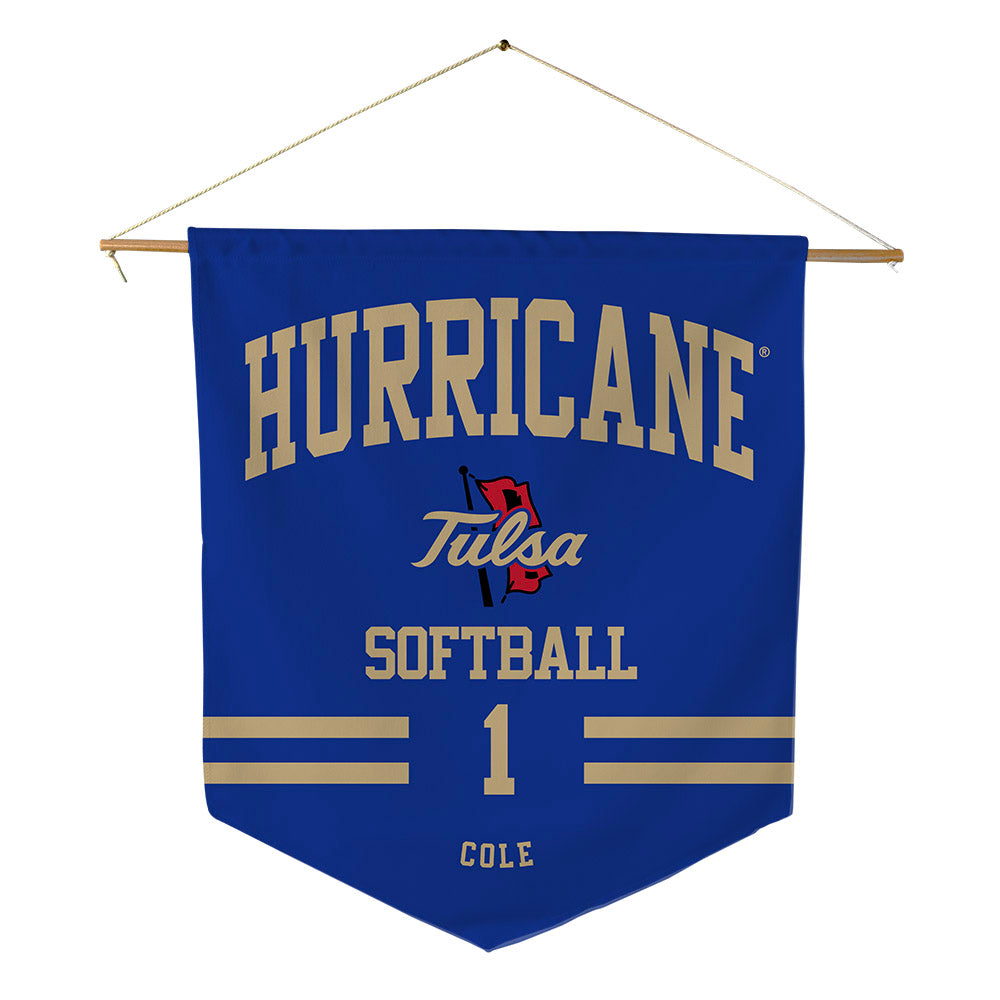 Tulsa - NCAA Softball : Maci Cole - Pennant - 18" x 21"-0