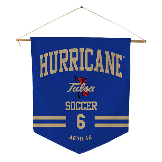 Tulsa - NCAA Men's Soccer : jared aguilar - Pennant - 18" x 21"-0
