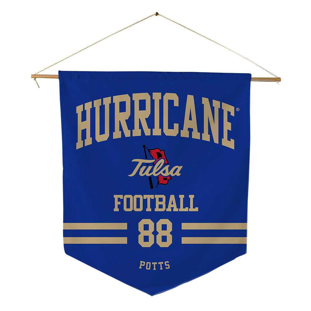 Tulsa - NCAA Football : Elijah Potts - Pennant - 18" x 21"-0