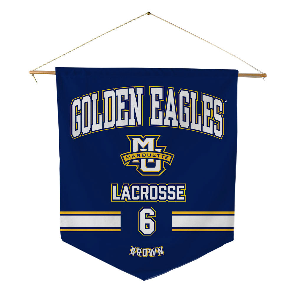 Marquette - NCAA Women's Lacrosse : Haley Brown - Pennant - 18" x 21"-0