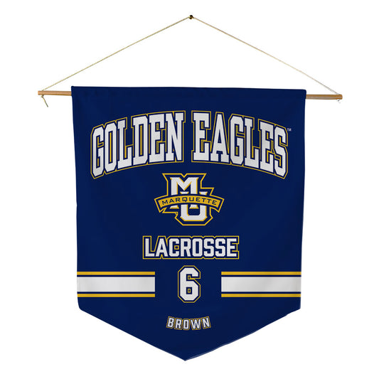 Marquette - NCAA Women's Lacrosse : Haley Brown - Pennant - 18" x 21"-0