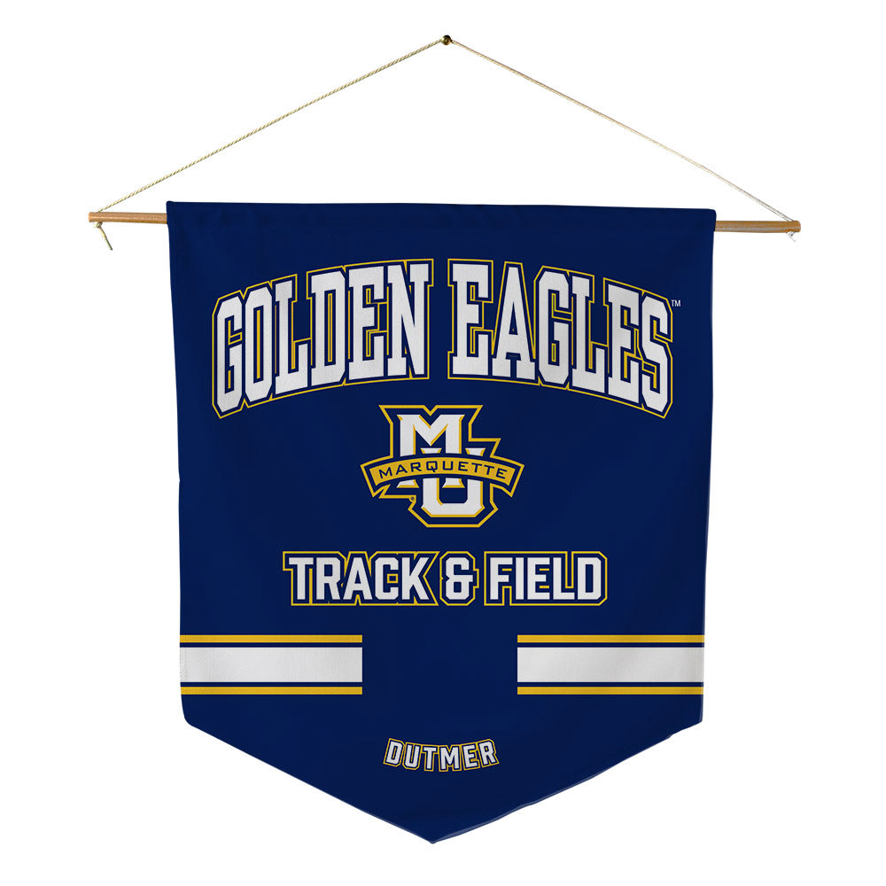 Marquette - NCAA Men's Track & Field : Charlie Dutmer - Pennant - 18" x 21"-0