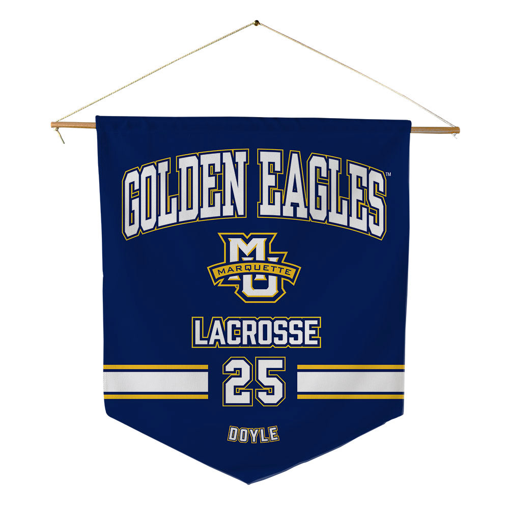 Marquette - NCAA Men's Lacrosse : Ryan Doyle - Pennant - 18" x 21"-0