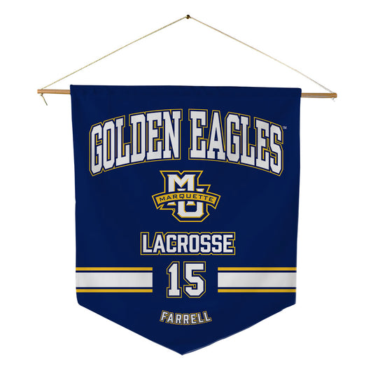 Marquette - NCAA Women's Lacrosse : Mckenna Farrell - Pennant - 18" x 21"-0