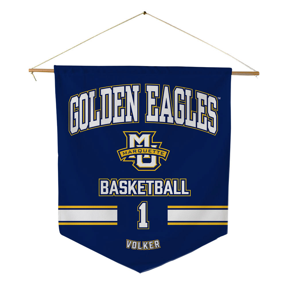Marquette - NCAA Women's Basketball : Lee Volker - Pennant - 18" x 21"-0