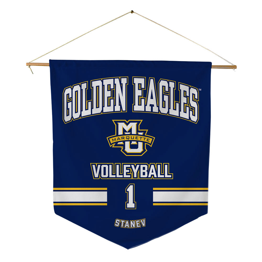 Marquette - NCAA Women's Volleyball : Julia Stanev - Pennant - 18" x 21"-0