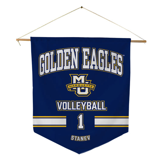 Marquette - NCAA Women's Volleyball : Julia Stanev - Pennant - 18" x 21"-0