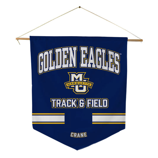 Marquette - NCAA Men's Track & Field : Sam Crane - Pennant - 18" x 21"-0