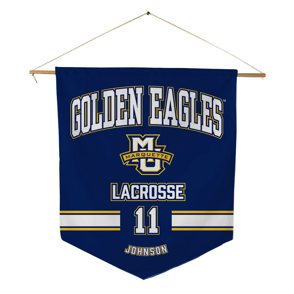Marquette - NCAA Women's Lacrosse : Laila Johnson - Pennant - 18" x 21"-0