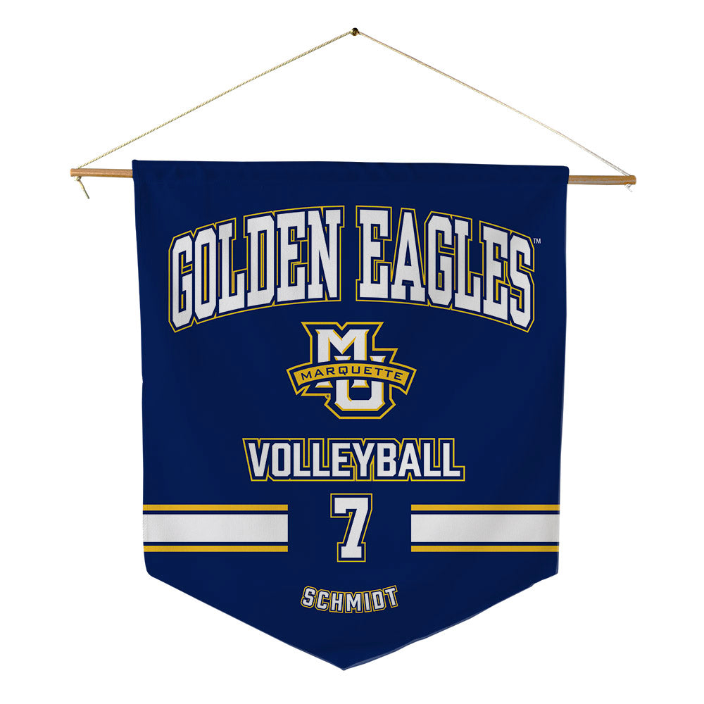 Marquette - NCAA Women's Volleyball : Keira Schmidt - Pennant - 18" x 21"-0