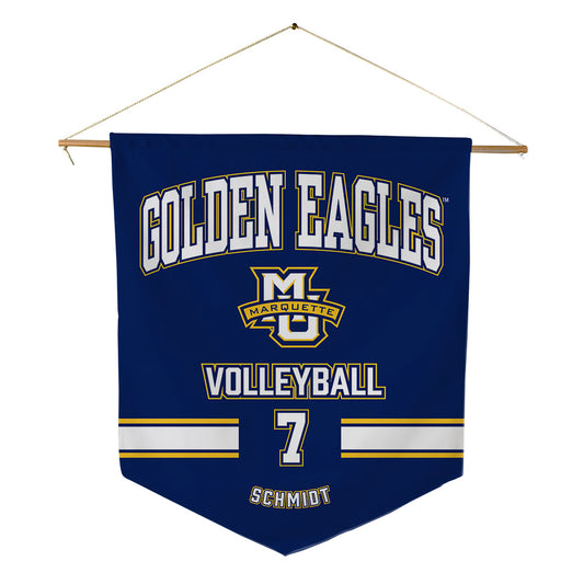 Marquette - NCAA Women's Volleyball : Keira Schmidt - Pennant - 18" x 21"-0
