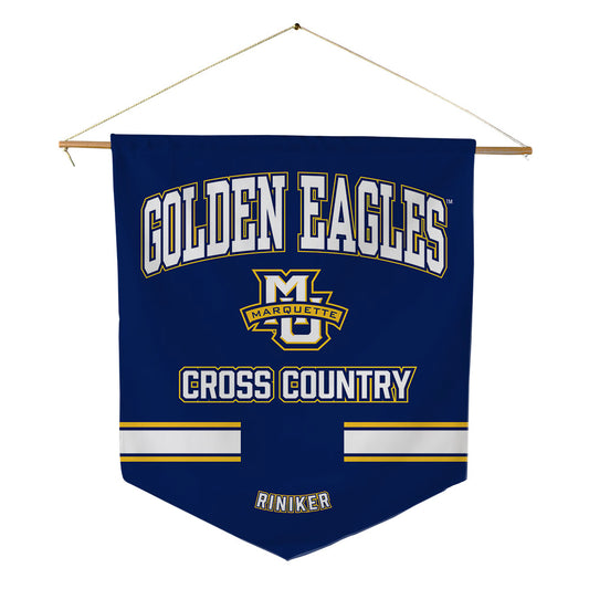 Marquette - NCAA Men's Cross Country : Dylan Riniker - Pennant - 18" x 21"-0