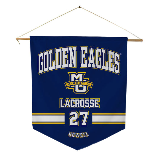 Marquette - NCAA Women's Lacrosse : Jillian Howell - Pennant - 18" x 21"-0