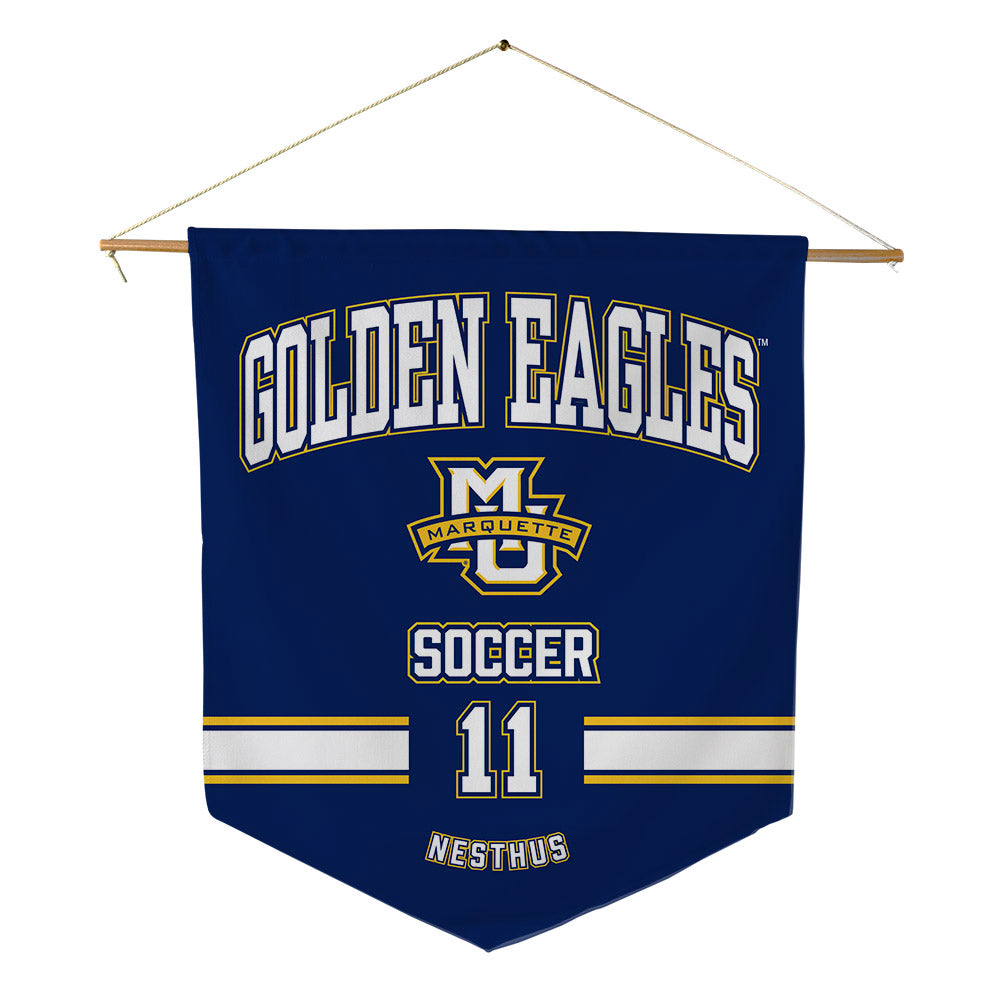 Marquette - NCAA Men's Soccer : Lucas Nesthus - Pennant - 18" x 21"-0