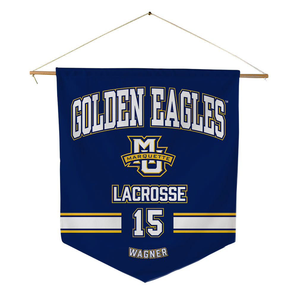 Marquette - NCAA Women's Lacrosse : Eleanor Wagner - Pennant - 18" x 21"-0