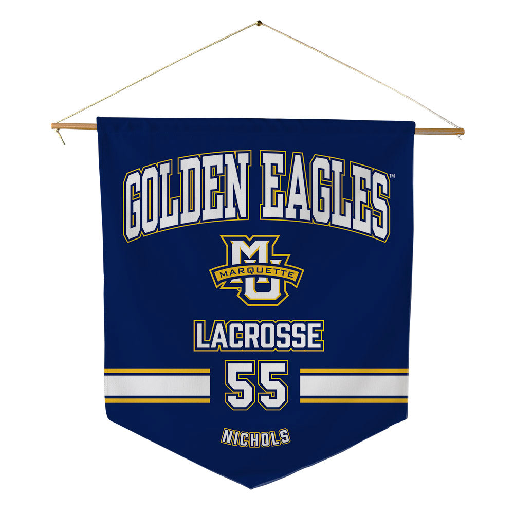 Marquette - NCAA Men's Lacrosse : Jackson Nichols - Pennant - 18" x 21"-0