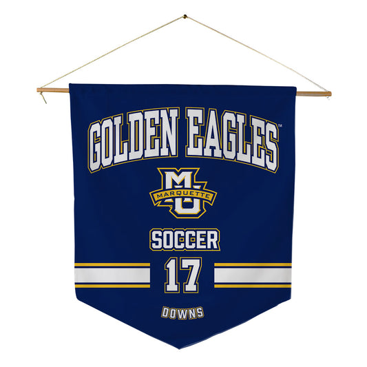 Marquette - NCAA Women's Soccer : Cate Downs - Pennant - 18" x 21"-0