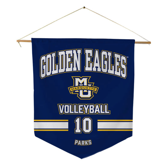 Marquette - NCAA Women's Volleyball : Emma Parks - Pennant - 18" x 21"-0