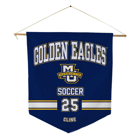 Marquette - NCAA Women's Soccer : Caroline Cline - Pennant - 18" x 21"-0