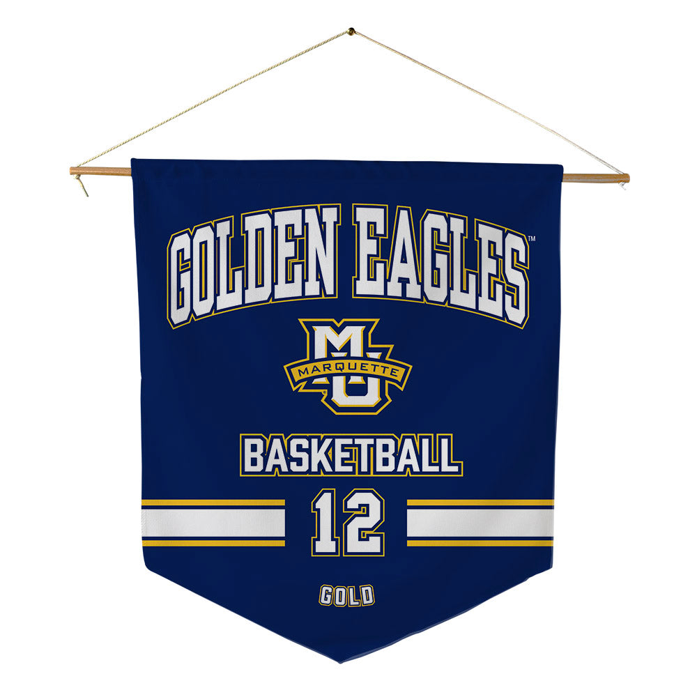 Marquette - NCAA Men's Basketball : Ben Gold - Pennant - 18" x 21"-0
