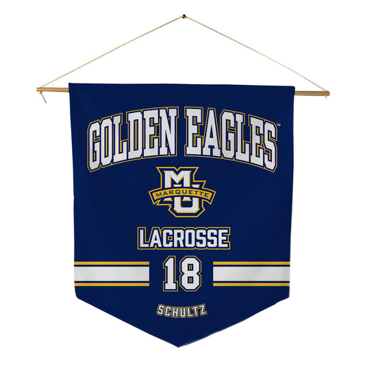 Marquette - NCAA Women's Lacrosse : Riley Schultz - Pennant - 18" x 21"-0
