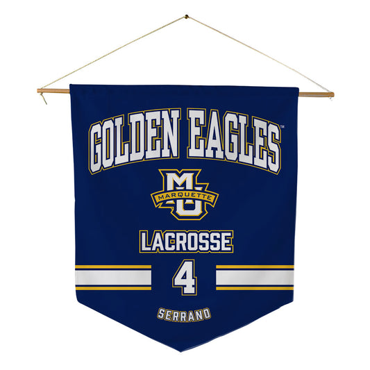 Marquette - NCAA Women's Lacrosse : Dani Serrano - Pennant - 18" x 21"-0