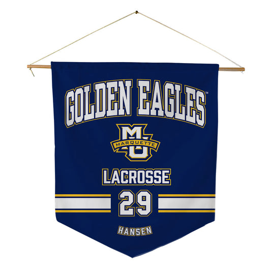 Marquette - NCAA Women's Lacrosse : Megan Hansen - Pennant - 18" x 21"-0
