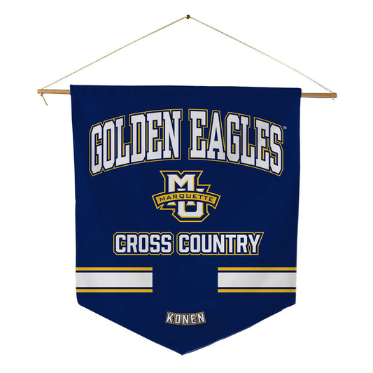 Marquette - NCAA Women's Cross Country : Gianna Konen - Pennant - 18" x 21"-0