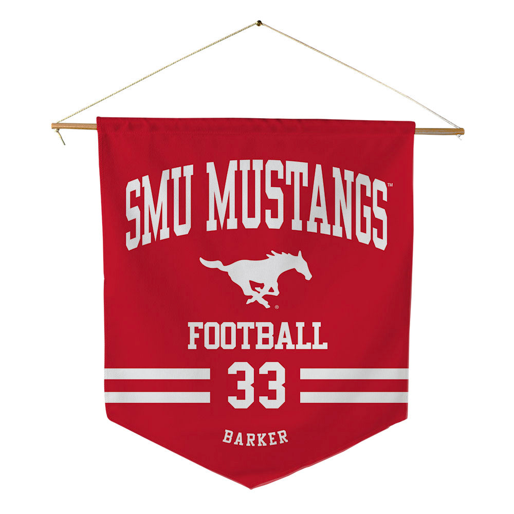 SMU - NCAA Football : Zakye Barker - Pennant - 18" x 21"-0