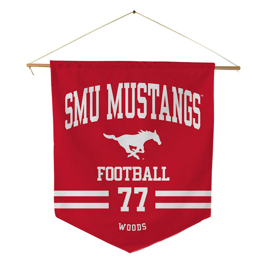 SMU - NCAA Football : Alexzander Woods - Pennant - 18" x 21"-0