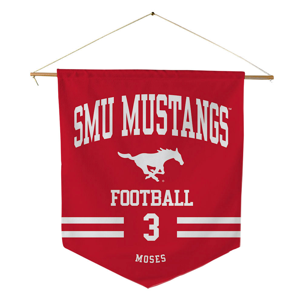 SMU - NCAA Football : Ahmaad Moses - Pennant - 18" x 21"-0