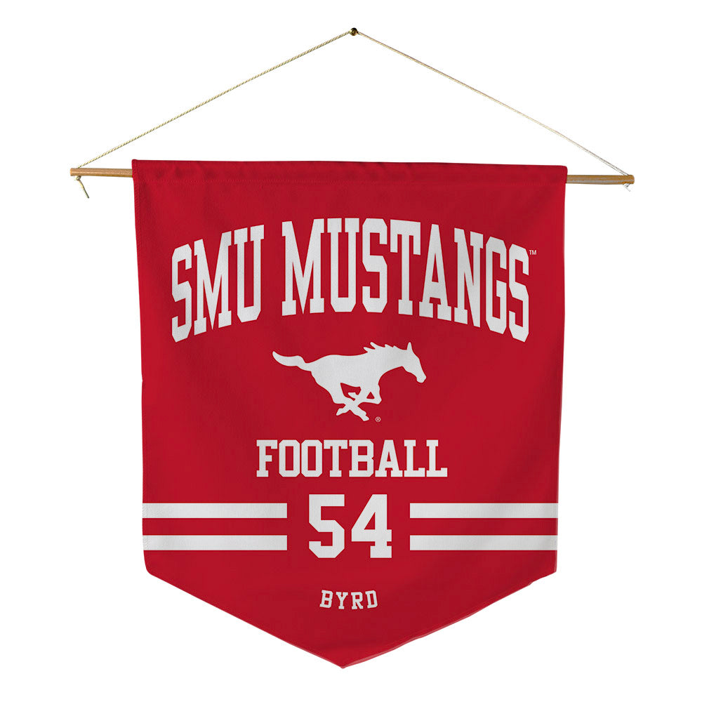 SMU - NCAA Football : Savion Byrd - Pennant - 18" x 21"-0