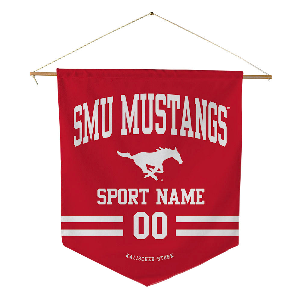 SMU - NCAA Men's Basketball : Niccolo Kalischer-Stork - Pennant - 18" x 21"-0