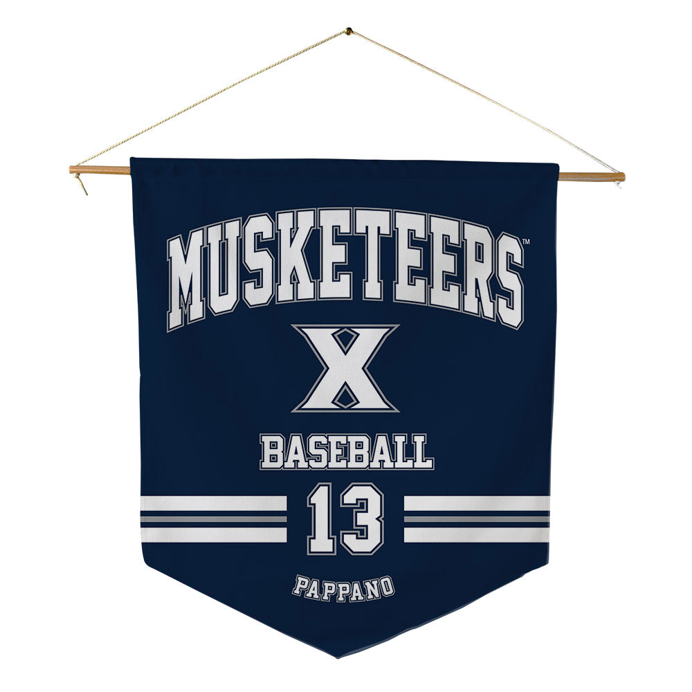 Xavier - NCAA Baseball : Luke Pappano - Pennant - 18" x 21"-0