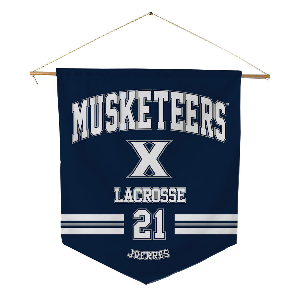 Xavier - NCAA Women's Lacrosse : Addi Joerres - Pennant - 18" x 21"-0