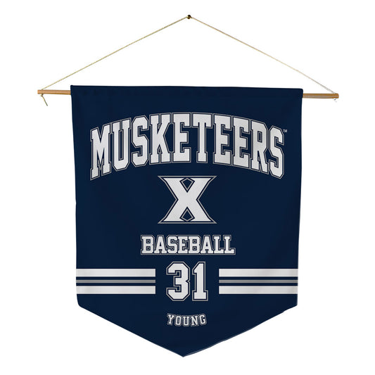 Xavier - NCAA Baseball : Joey Young - Pennant - 18" x 21"-0