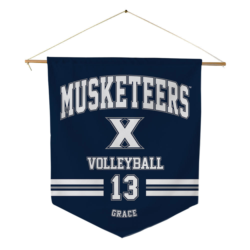 Xavier - NCAA Women's Volleyball : Emma Grace - Pennant - 18" x 21"-0