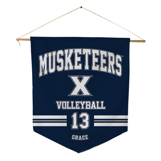 Xavier - NCAA Women's Volleyball : Emma Grace - Pennant - 18" x 21"-0