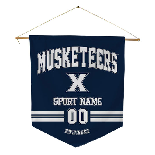 Xavier - NCAA Men's Tennis : alex kotarski - Pennant - 18" x 21"-0