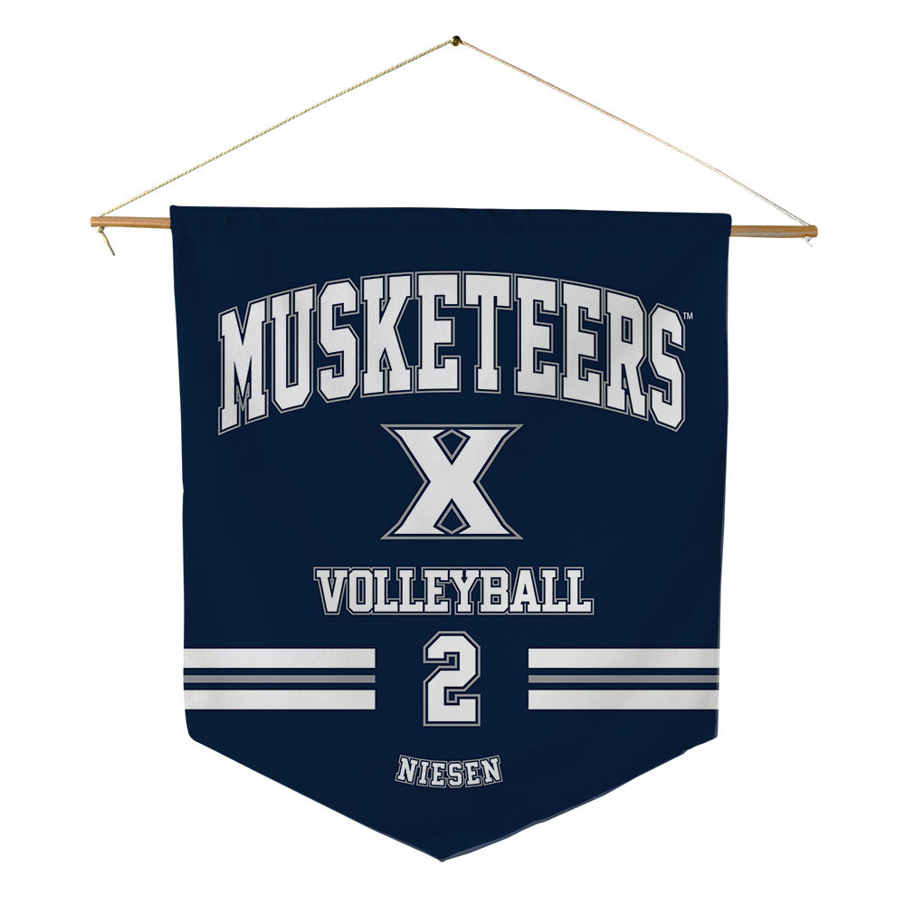 Xavier - NCAA Women's Volleyball : Kelsey Niesen - Pennant - 18" x 21"-0