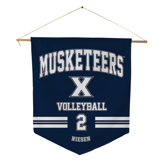 Xavier - NCAA Women's Volleyball : Kelsey Niesen - Pennant - 18" x 21"-0