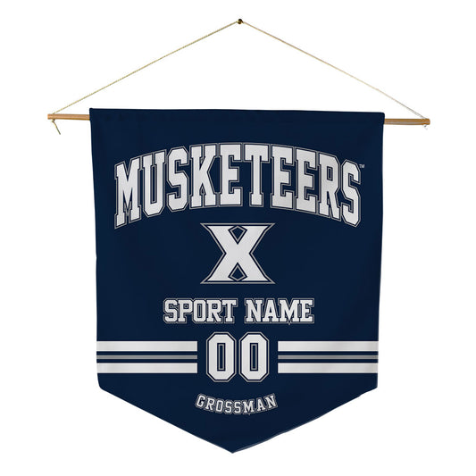 Xavier - NCAA Men's Tennis : Lukas Grossman - Pennant - 18" x 21"-0